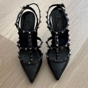 Valentino Black Studded Heels